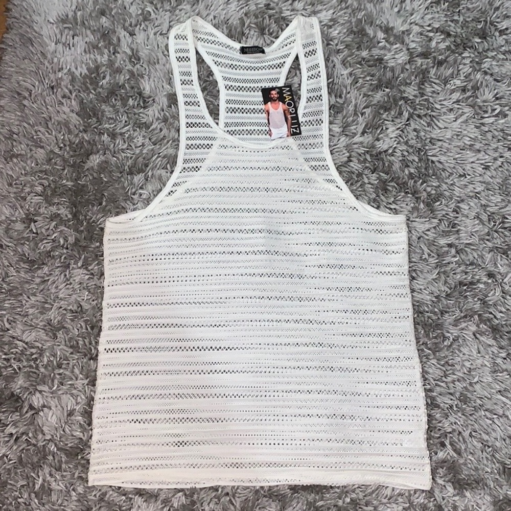 Maorluz woven knit tank top NWT